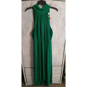 Badgley Mischka Green Maxi Dress